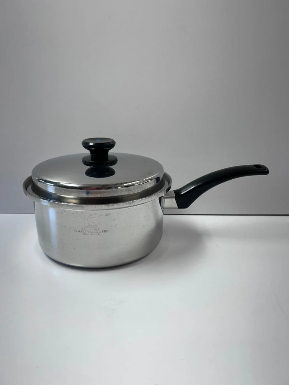 Rainbow 3 Quart Multi-Ply Surgical Steel Saucepan Made in USA With Lid